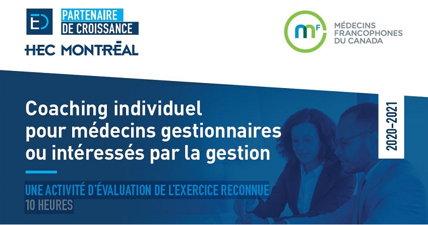 Bandeau-Coaching-individue; pour médecins gestionnaires- Médecins francophones du Canada